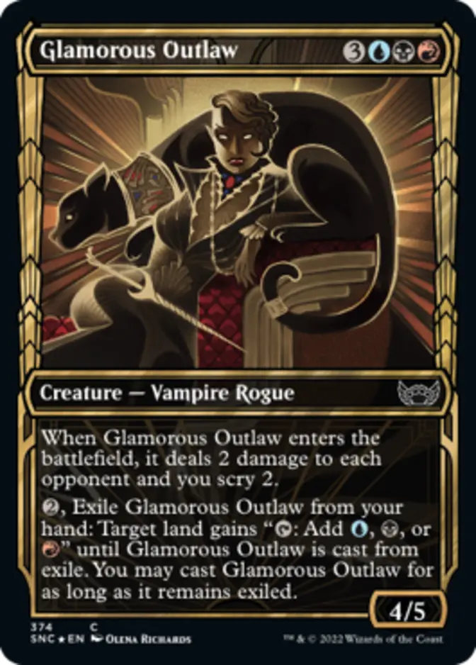 Glamorous Outlaw <gilded foil> [SNC] (F)