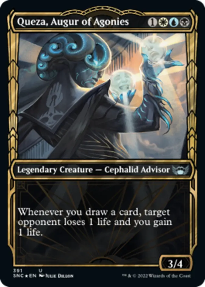 Queza, Augur of Agonies <gilded foil> [SNC] (F)