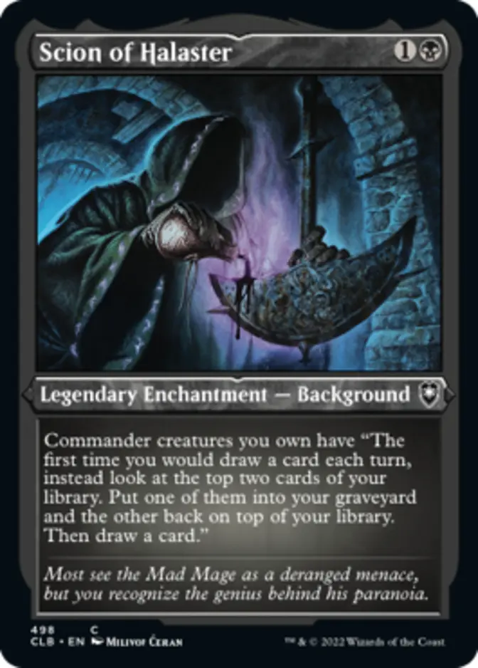 Scion of Halaster <foil etched> [CLB] (F)