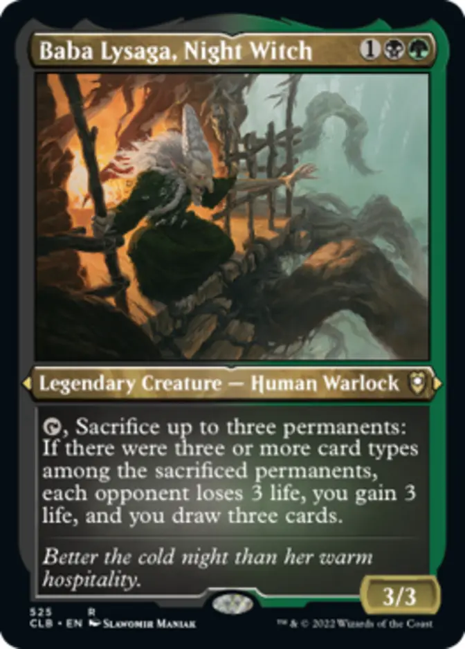 Baba Lysaga, Night Witch <foil etched> [CLB] (F)