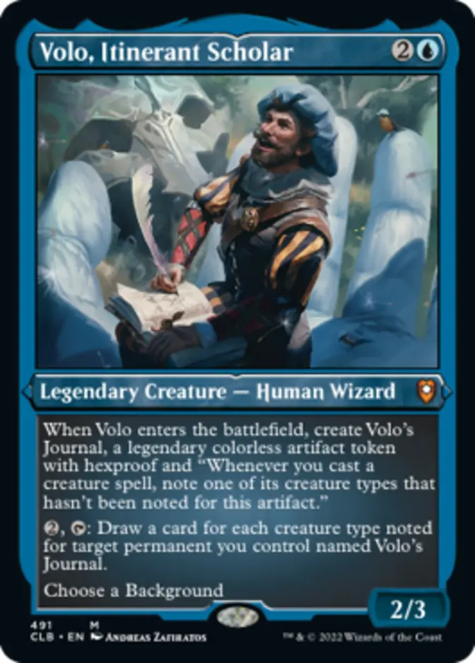 Volo, Itinerant Scholar <foil etched> [CLB] (F)