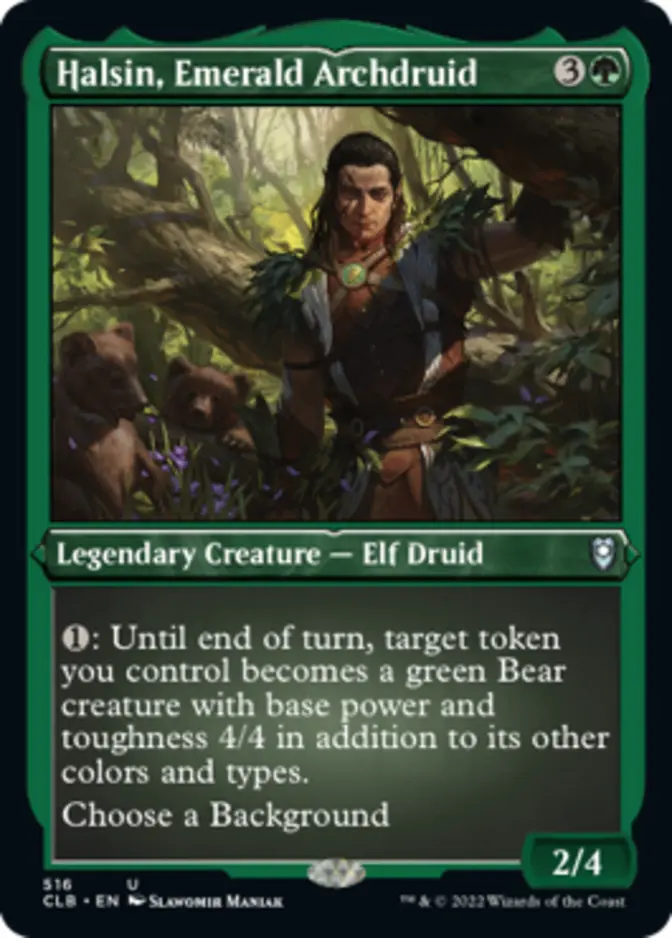 Halsin, Emerald Archdruid <foil etched> [CLB] (F)