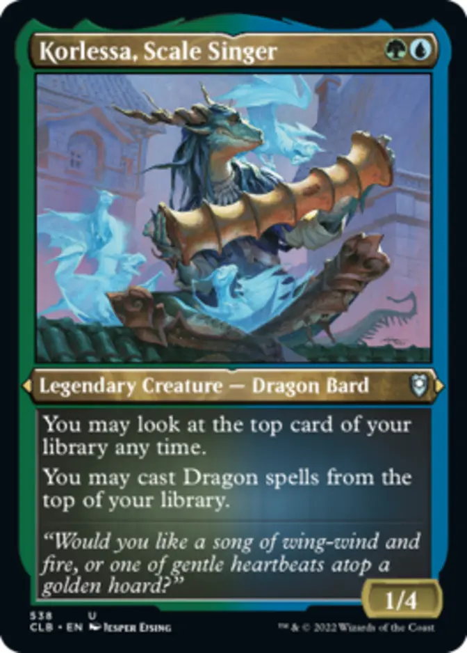 Korlessa, Scale Singer <foil etched> [CLB] (F)