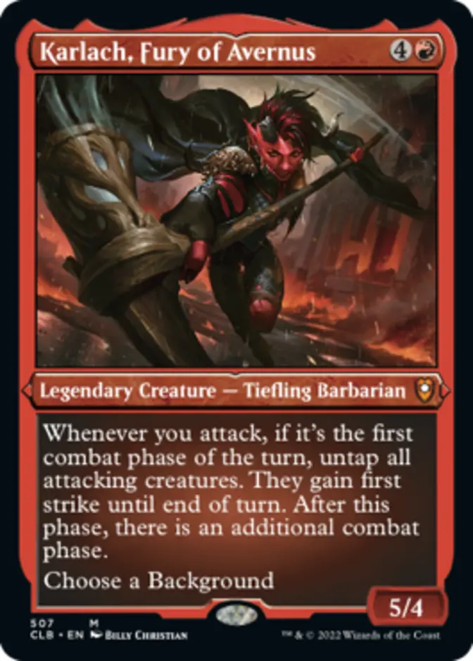 Karlach, Fury of Avernus <foil etched> [CLB] (F)