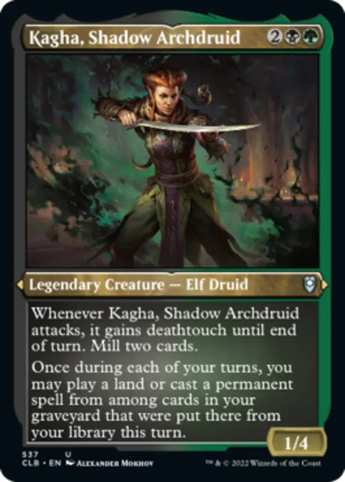 Kagha, Shadow Archdruid <foil etched> [CLB] (F)