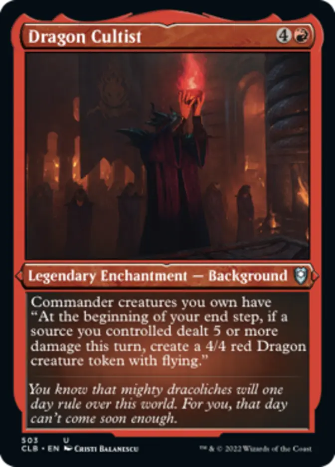 Dragon Cultist <foil etched> [CLB] (F)
