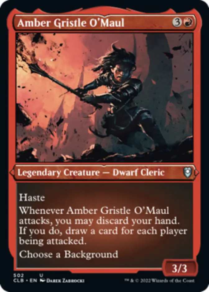 Amber Gristle O'Maul <foil etched> [CLB] (F)