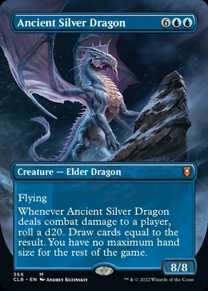 Ancient Silver Dragon <borderless> [CLB]