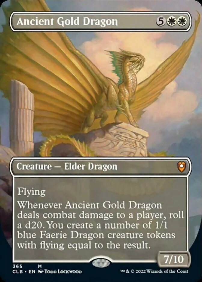 Ancient Gold Dragon <borderless> [CLB]