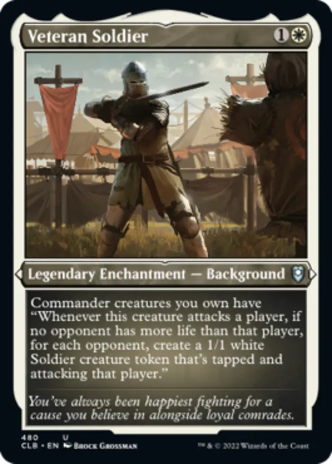 Veteran Soldier <foil etched> [CLB] (F)
