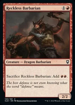 Reckless Barbarian