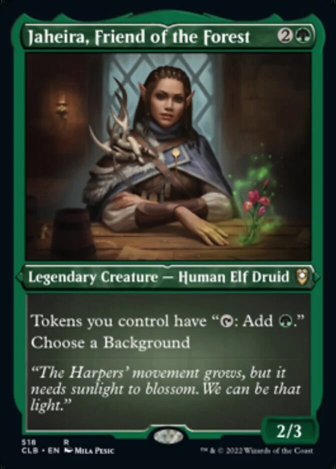 Jaheira, Friend of the Forest <foil-etched> [CLB] (FE)