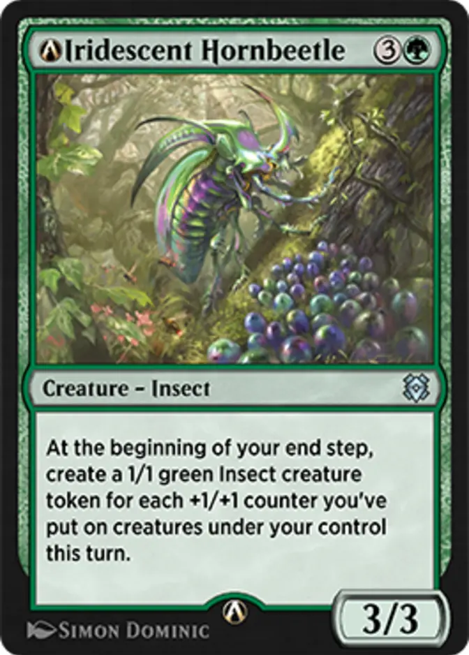 Iridescent Hornbeetle <magic arena rebalanced> [ZNR]