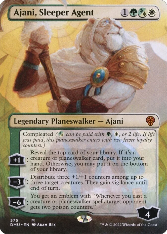Ajani, Sleeper Agent <375 - borderless> [DMU]