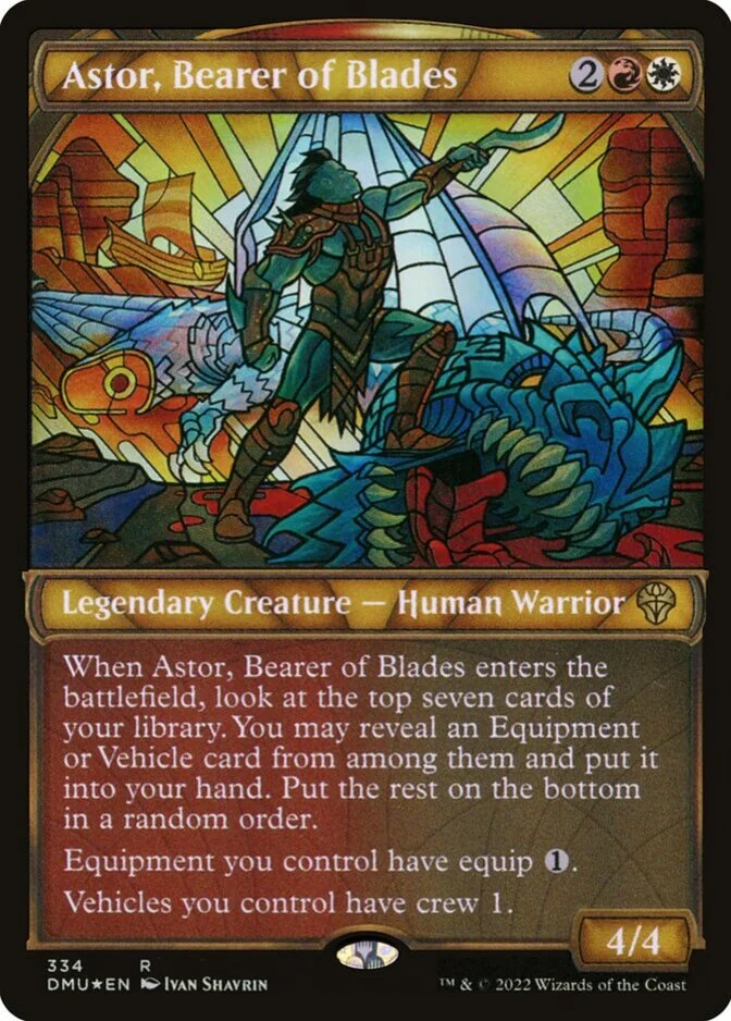 Astor, Bearer of Blades <textured foil> [DMU]