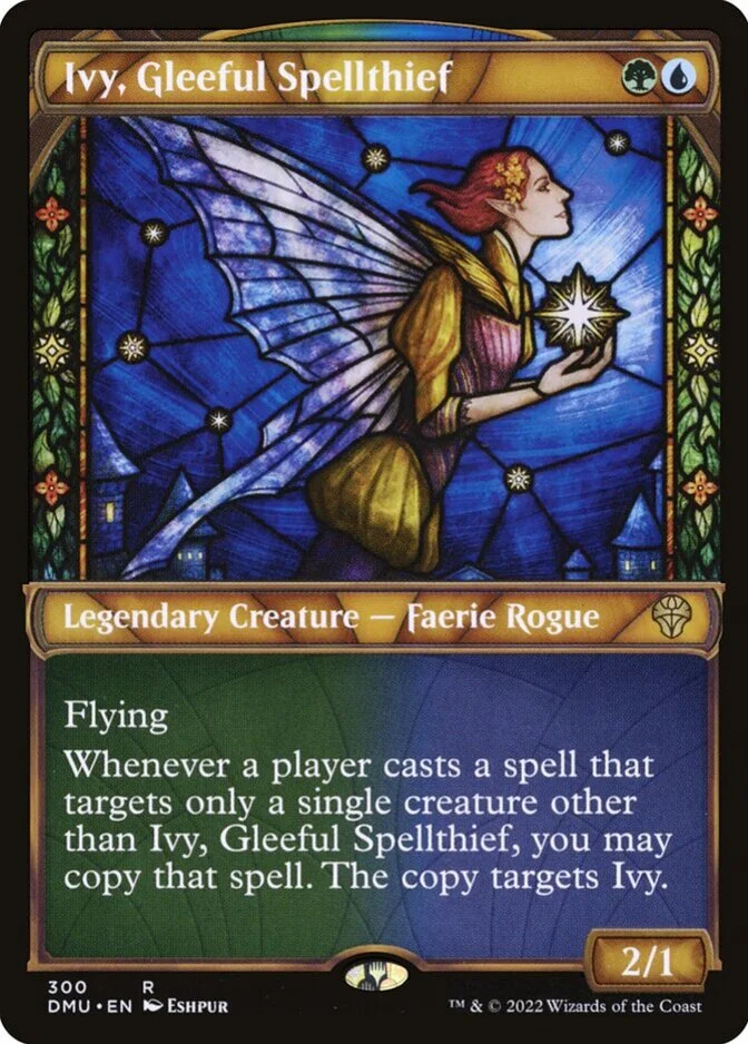 Ivy, Gleeful Spellthief <showcase> [DMU]