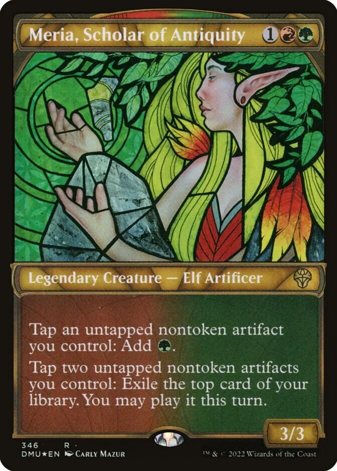 Meria, Scholar of Antiquity <textured foil> [DMU]
