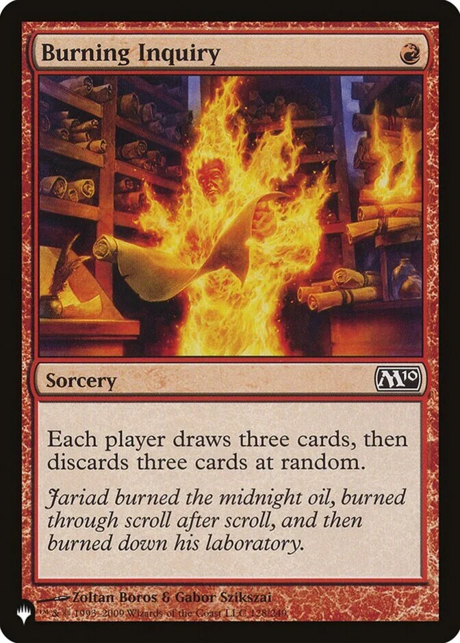 Burning Inquiry [PLIST]