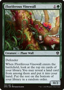 Floriferous Vinewall