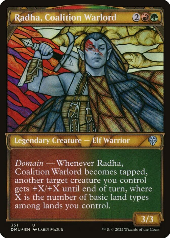 Radha, Coalition Warlord <textured foil> [DMU]