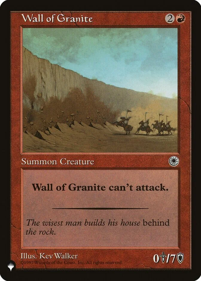 Wall of Granite [PLIST]