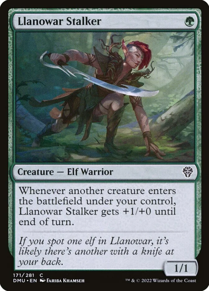 Llanowar Stalker [DMU] (F)