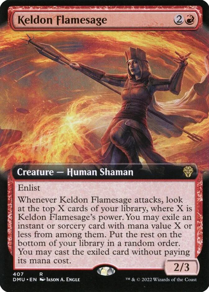 Keldon Flamesage <extended> [DMU] (F)