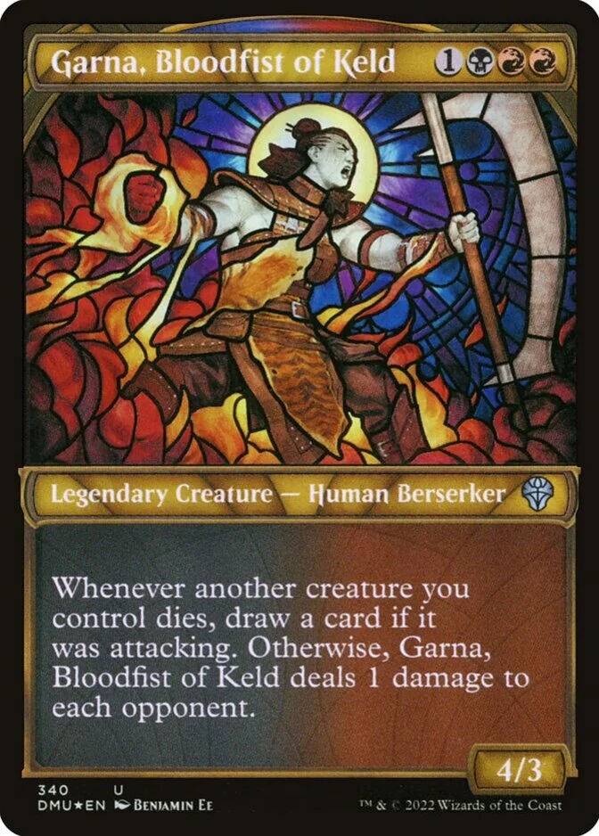 Garna, Bloodfist of Keld <textured foil> [DMU] (F)