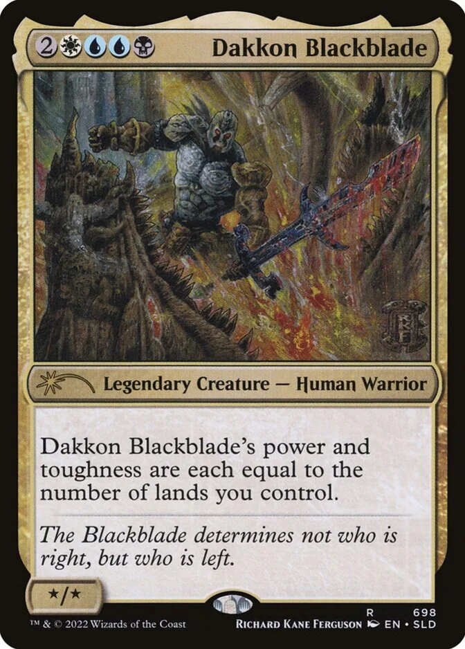 Dakkon Blackblade <Finally! Left-Handed Magic Cards> [SLD] (F)