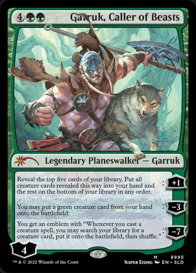 Garruk, Caller of Beasts <Finally! Left-Handed Magic Cards> [SLD] (F)