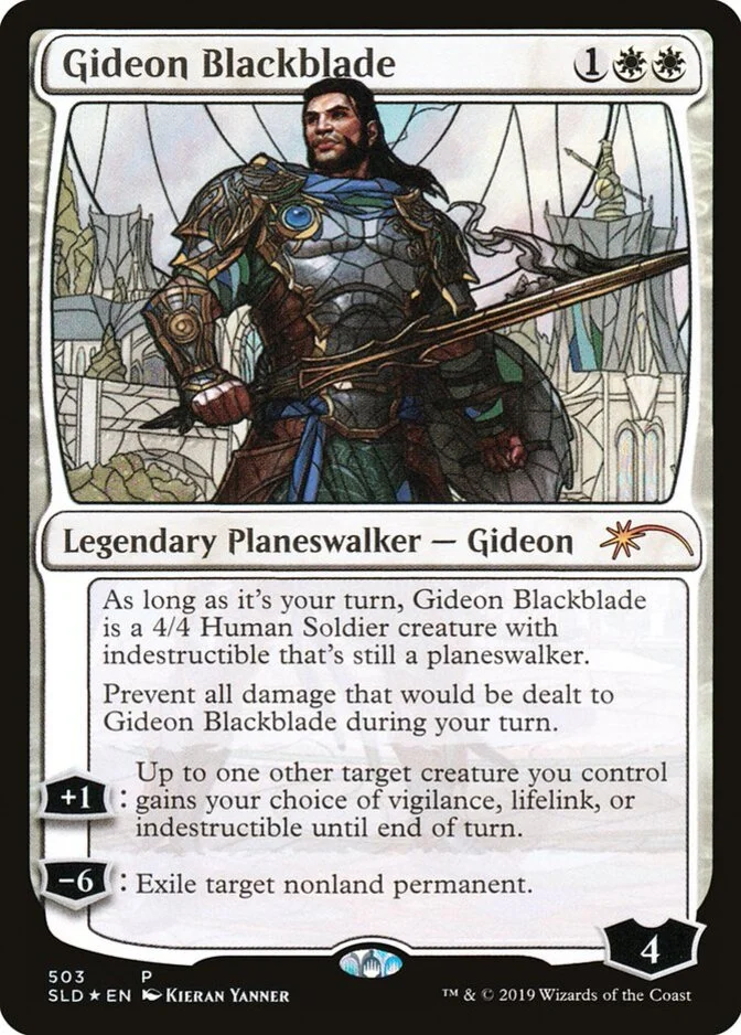 Gideon Blackblade <Stained Glass Planeswalkers> [SLD] (F)