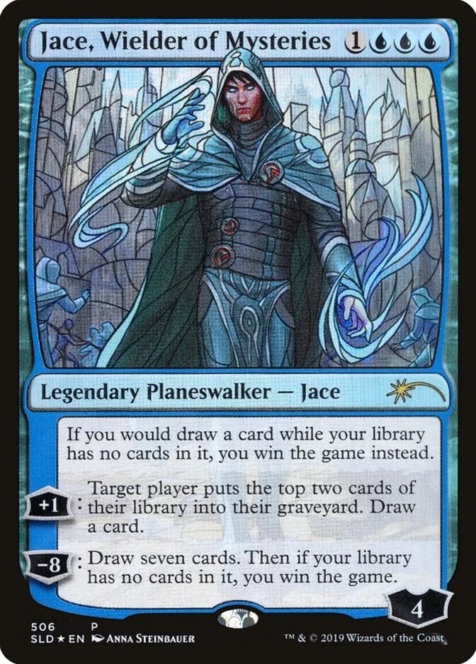 Jace, Wielder of Mysteries <Stained Glass Planeswalkers> [SLD] (F)