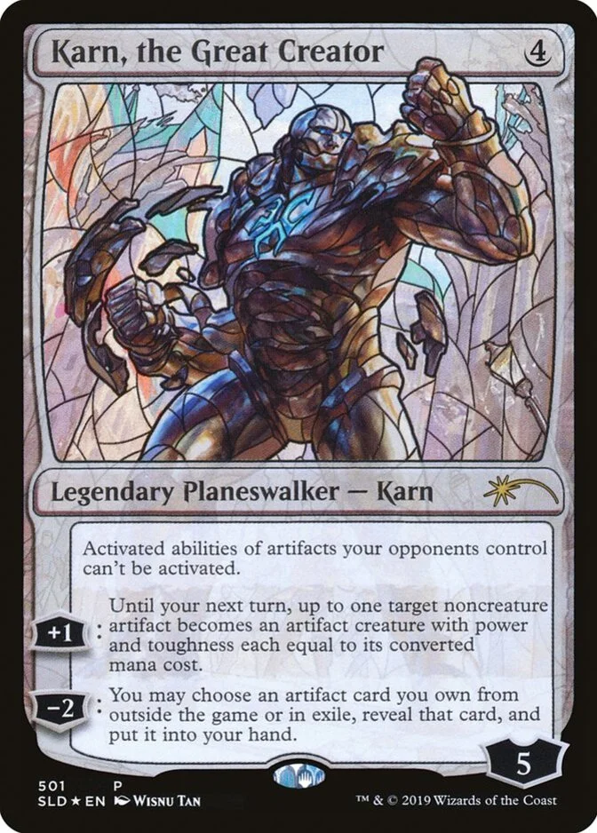 Karn, the Great Creator <Stained Glass Planeswalkers> [SLD] (F)