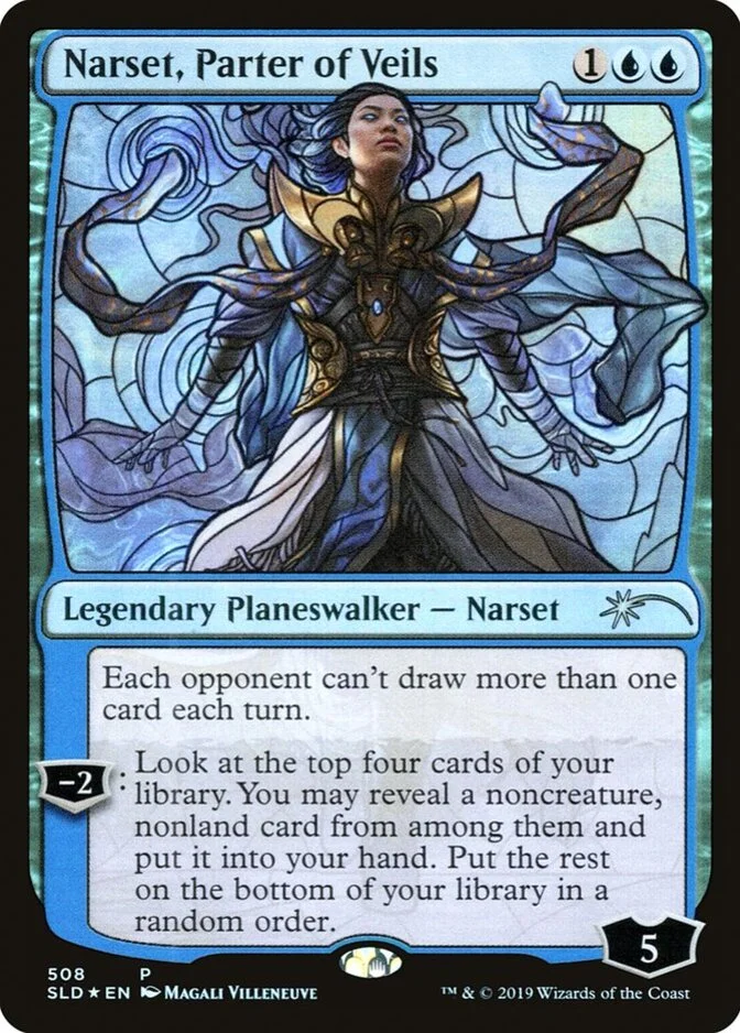 Narset, Parter of Veils <Stained Glass Planeswalkers> [SLD] (F)