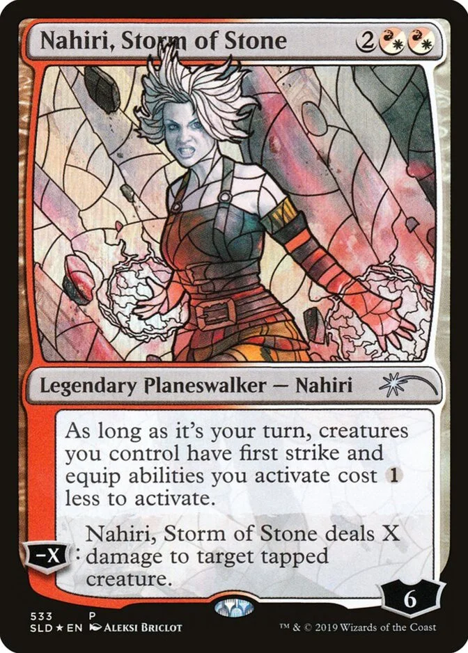 Nahiri, Storm of Stone <Stained Glass Planeswalkers> [SLD] (F)