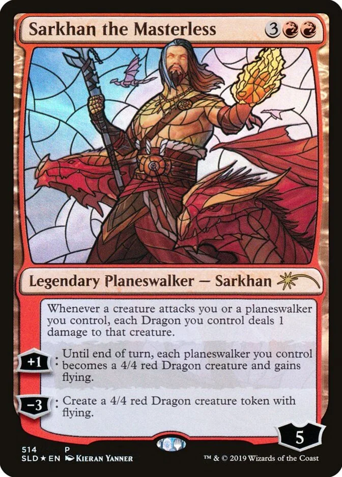 Sarkhan the Masterless <Stained Glass Planeswalkers> [SLD] (F)