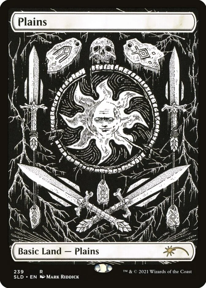 Plains <The Unfathomable Crushing Brutality of Basic Lands> [SLD] (F)
