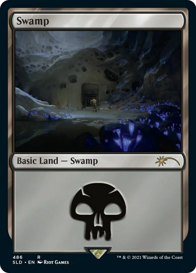 Swamp <486 - Secret Lair x Arcane: Lands> [SLD] (F)
