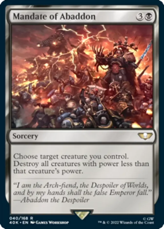 Mandate of Abaddon [40K]