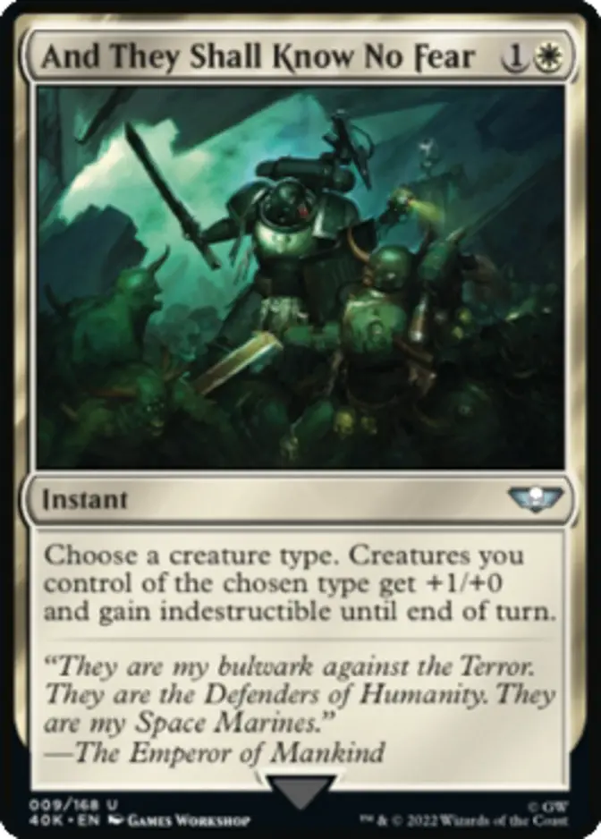 And They Shall Know No Fear [40K]