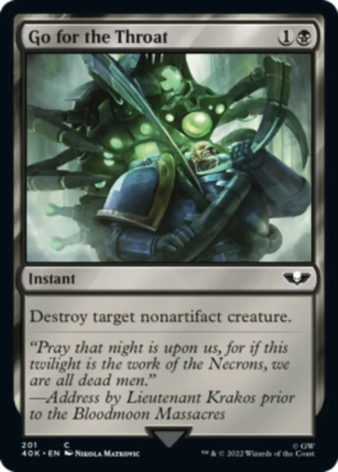 Go for the Throat [40K]