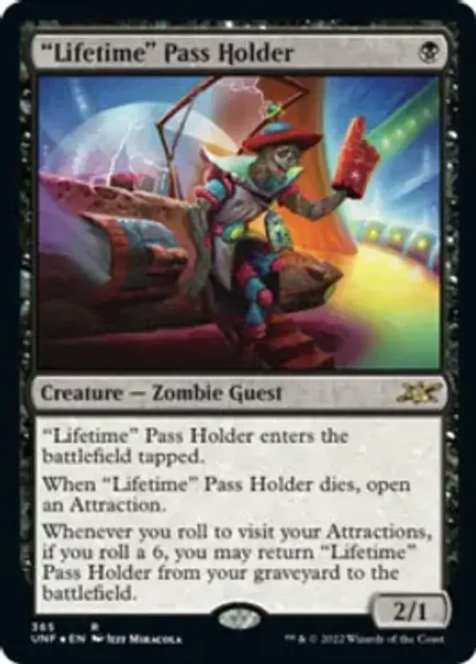 "Lifetime" Pass Holder <galaxy foil> [UNF] (F)