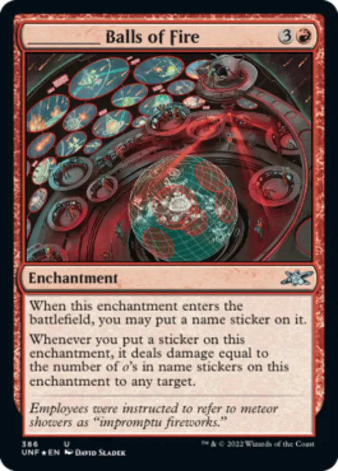 ________ Balls of Fire <galaxy foil> [UNF] (F)