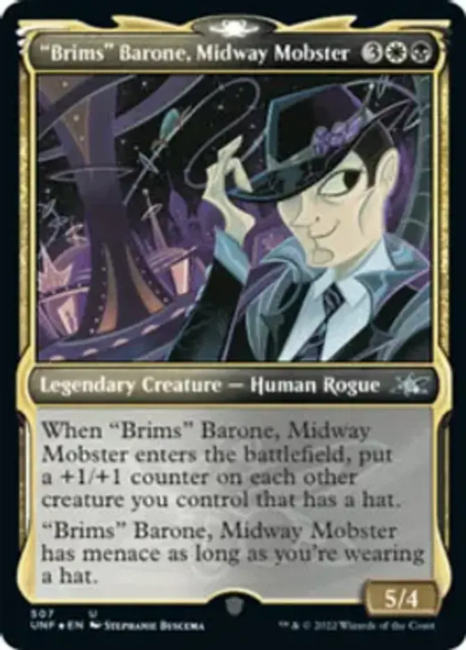 "Brims" Barone, Midway Mobster <showcase - galaxy foil> [UNF] (F)