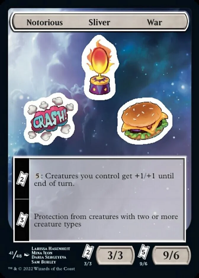 Notorious Sliver War Sticker Sheet [UNF]