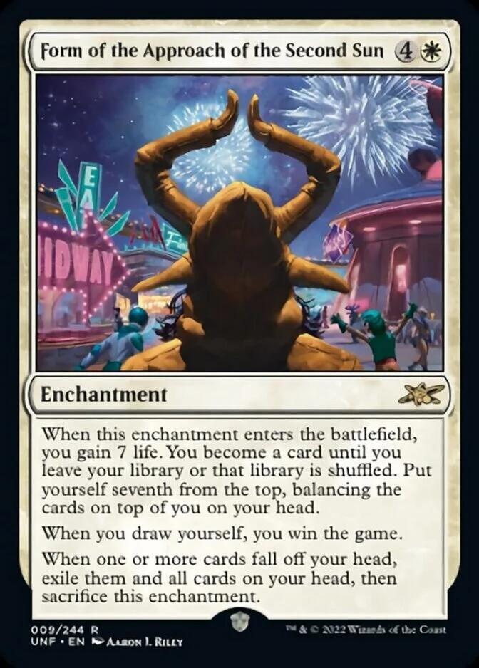 Form of the Approach of the Second Sun [UNF]