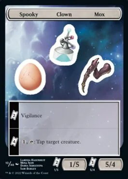 Spooky Clown Mox Sticker Sheet