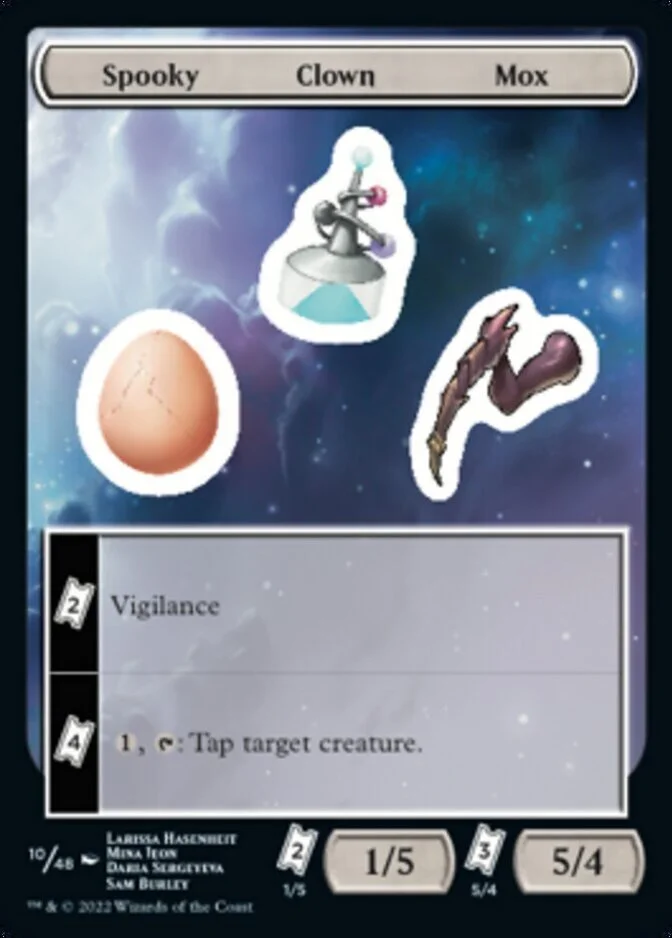 Spooky Clown Mox Sticker Sheet [UNF]