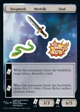 Yawgmoth Merfolk Soul Sticker Sheet