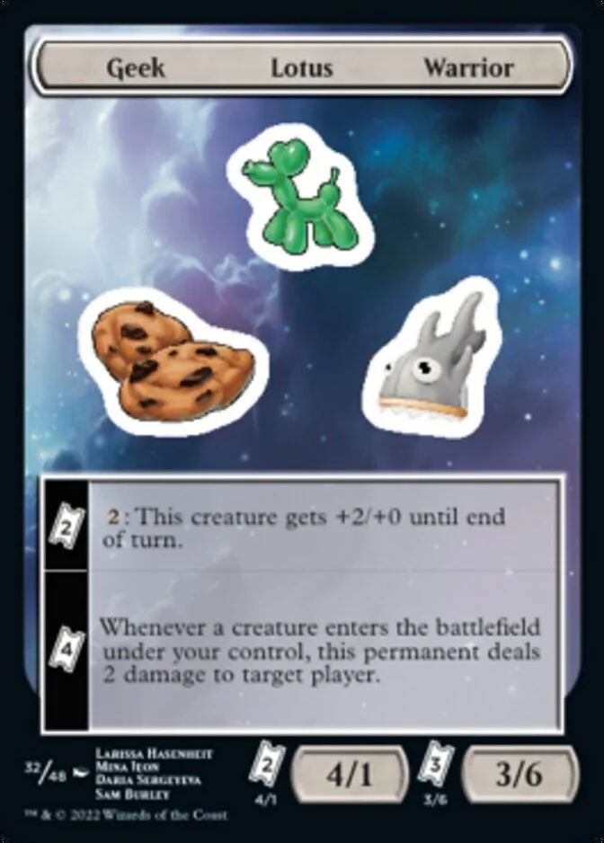 Geek Lotus Warrior Sticker Sheet [UNF]